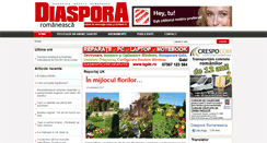 Desktop Screenshot of diasporaro.com